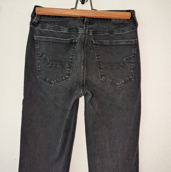 American Eagle Black Hi Rise Skinny Jeans - Picture 5 of 9